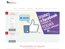 Tablet Screenshot of dipaolopropiedades.com